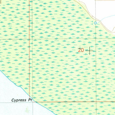 United States Geological Survey Bon Secour Bay, AL (1980, 24000-Scale) digital map
