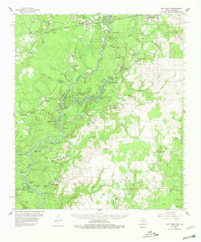 United States Geological Survey Bon Wier, LA-TX (1959, 62500-Scale) digital map
