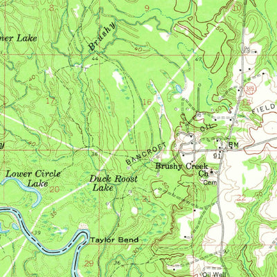 United States Geological Survey Bon Wier, LA-TX (1959, 62500-Scale) digital map