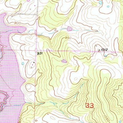 United States Geological Survey Bona, MO (1956, 24000-Scale) digital map