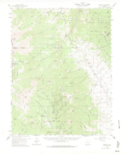 United States Geological Survey Bonanza, CO (1959, 62500-Scale) digital map