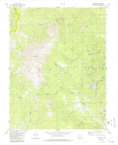 United States Geological Survey Bonanza, CO (1980, 24000-Scale) digital map