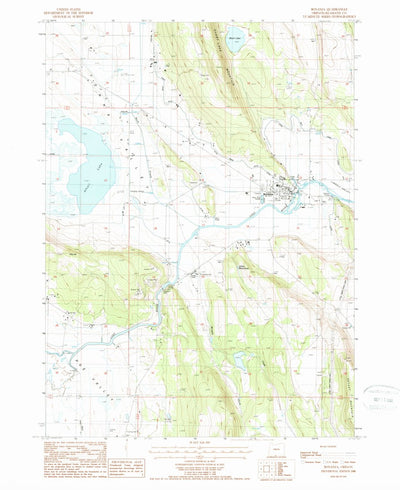 United States Geological Survey Bonanza, OR (1988, 24000-Scale) digital map