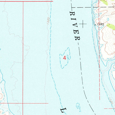 United States Geological Survey Bond Bottom, SD (1974, 24000-Scale) digital map