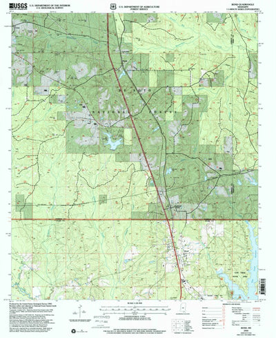 United States Geological Survey Bond, MS (2000, 24000-Scale) digital map