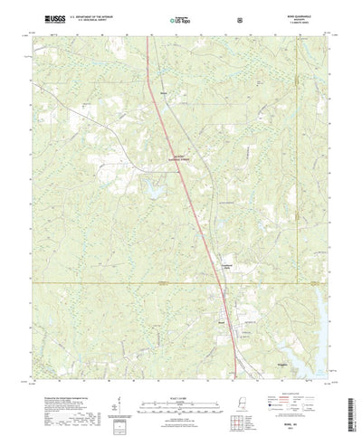 United States Geological Survey Bond, MS (2021, 24000-Scale) digital map