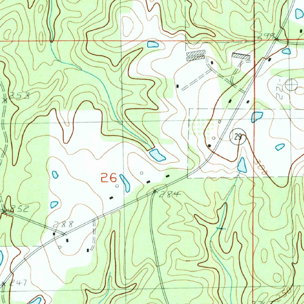 Bond Pond, MS (1983, 24000-Scale) Map by United States Geological ...