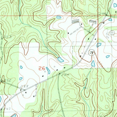 United States Geological Survey Bond Pond, MS (1983, 24000-Scale) digital map