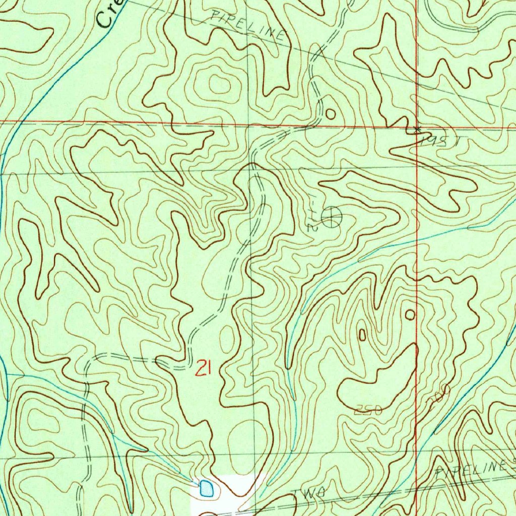 Bond Pond, MS (1983, 24000-Scale) Map by United States Geological ...