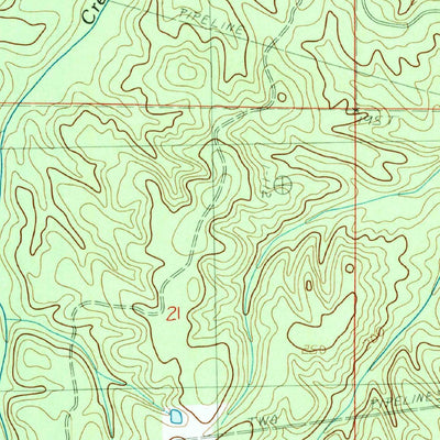 United States Geological Survey Bond Pond, MS (1983, 24000-Scale) digital map
