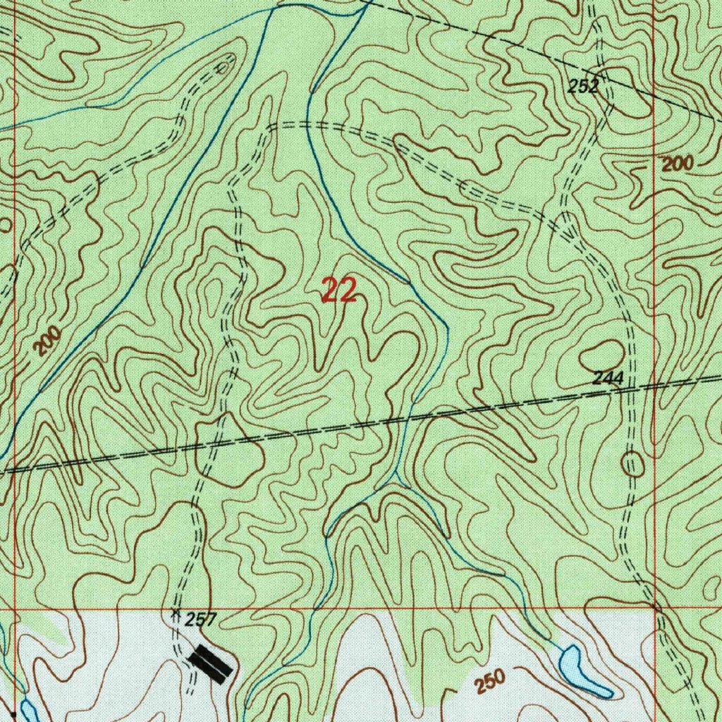 Bond Pond, MS (2000, 24000-Scale) Map by United States Geological ...