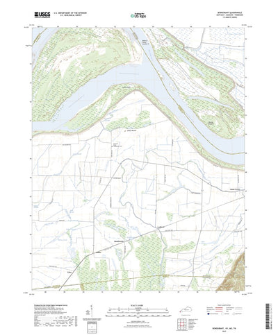 United States Geological Survey Bondurant, KY (2022, 24000-Scale) digital map