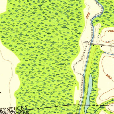 United States Geological Survey Bondurant, KY-MO-TN (1951, 24000-Scale) digital map