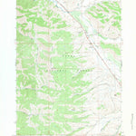 United States Geological Survey Bondurant, WY (1967, 24000-Scale) digital map