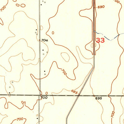 United States Geological Survey Bondville, IL (1957, 24000-Scale) digital map