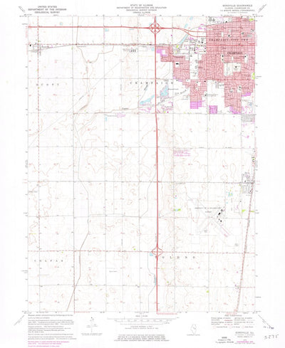 United States Geological Survey Bondville, IL (1975, 24000-Scale) digital map