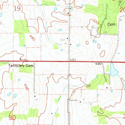 United States Geological Survey Bone Gap, IL (1959, 24000-Scale) digital map
