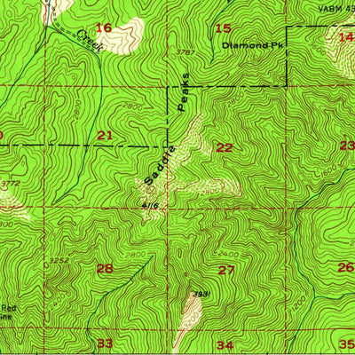 United States Geological Survey Bone Mountain, OR (1954, 62500-Scale) digital map