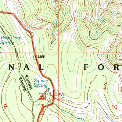 United States Geological Survey Bone Spring, OR (1995, 24000-Scale) digital map