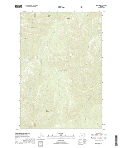 United States Geological Survey Bone Spring, OR (2020, 24000-Scale) digital map