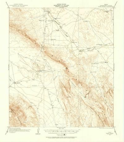 United States Geological Survey Bone Spring, TX (1917, 62500-Scale) digital map
