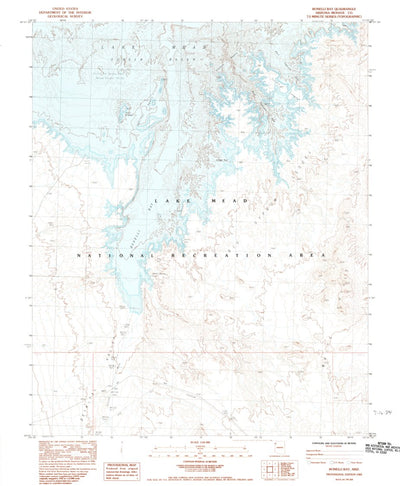 United States Geological Survey Bonelli Bay, AZ (1983, 24000-Scale) digital map