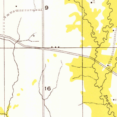 United States Geological Survey Boneset Creek, LA (1954, 31680-Scale) digital map