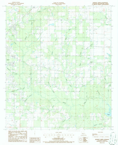 United States Geological Survey Boneset Creek, LA (1986, 24000-Scale) digital map