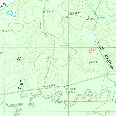 United States Geological Survey Boneset Creek, LA (1986, 24000-Scale) digital map
