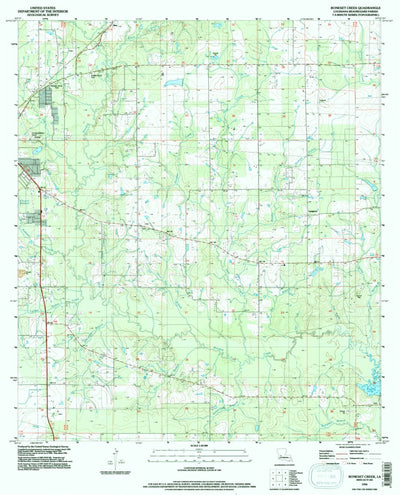 United States Geological Survey Boneset Creek, LA (1994, 24000-Scale) digital map
