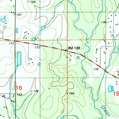 United States Geological Survey Boneset Creek, LA (1994, 24000-Scale) digital map