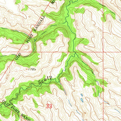 United States Geological Survey Bonesteel, SD (1964, 24000-Scale) digital map