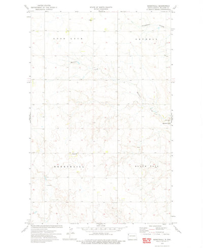 United States Geological Survey Bonetraill, ND (1974, 24000-Scale) digital map