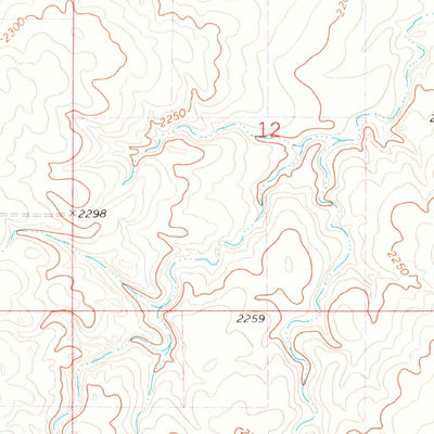 United States Geological Survey Bonetraill, ND (1974, 24000-Scale) digital map