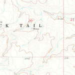United States Geological Survey Bonetraill, ND (1974, 24000-Scale) digital map