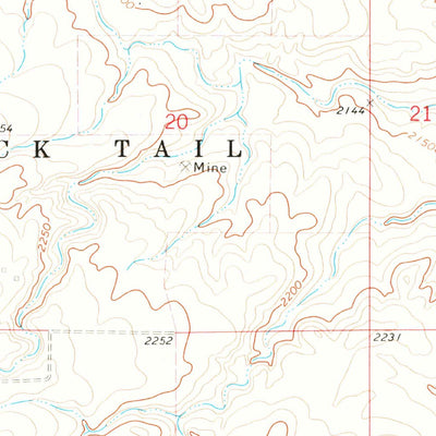 United States Geological Survey Bonetraill, ND (1974, 24000-Scale) digital map