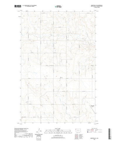 United States Geological Survey Bonetraill SE, ND (2020, 24000-Scale) digital map