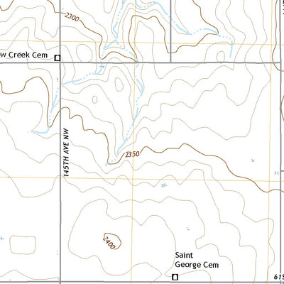 United States Geological Survey Bonetraill SE, ND (2020, 24000-Scale) digital map