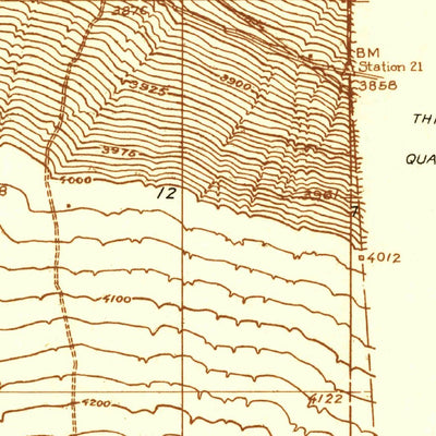 United States Geological Survey Boneyard Canyon, CA (1934, 24000-Scale) digital map