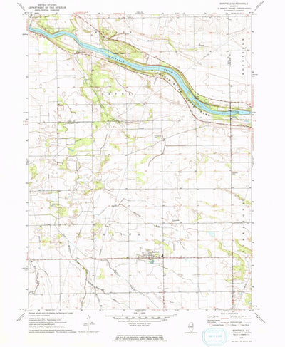 United States Geological Survey Bonfield, IL (1973, 24000-Scale) digital map
