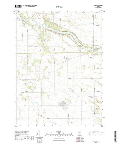 United States Geological Survey Bonfield, IL (2021, 24000-Scale) digital map