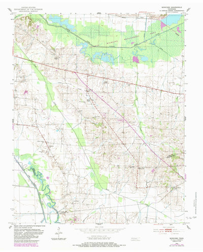 United States Geological Survey Bonicord, TN (1952, 24000-Scale) digital map