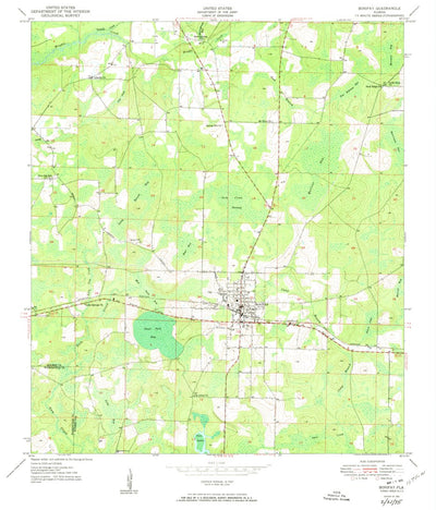United States Geological Survey Bonifay, FL (1951, 24000-Scale) digital map