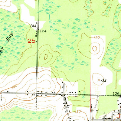 United States Geological Survey Bonifay, FL (1951, 24000-Scale) digital map
