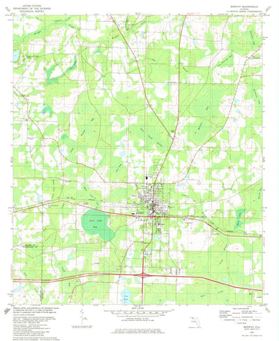 United States Geological Survey Bonifay, FL (1982, 24000-Scale) digital map