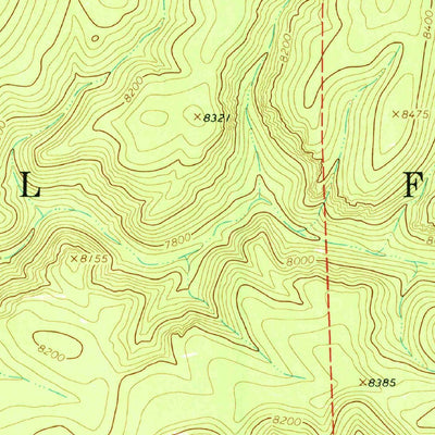 United States Geological Survey Bonine Canyon, NM (1963, 24000-Scale) digital map
