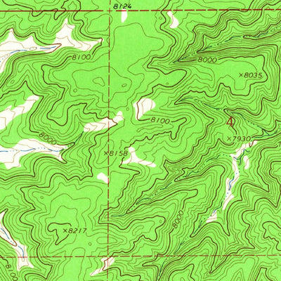 United States Geological Survey Bonine Canyon, NM (1964, 24000-Scale) digital map