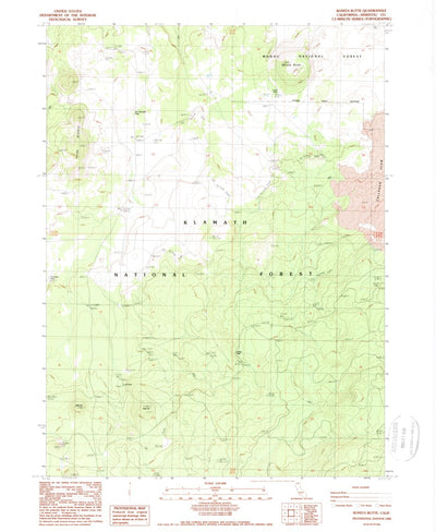 United States Geological Survey Bonita Butte, CA (1988, 24000-Scale) digital map