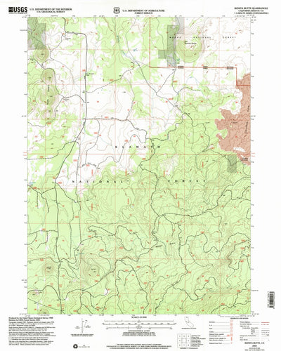 United States Geological Survey Bonita Butte, CA (2001, 24000-Scale) digital map