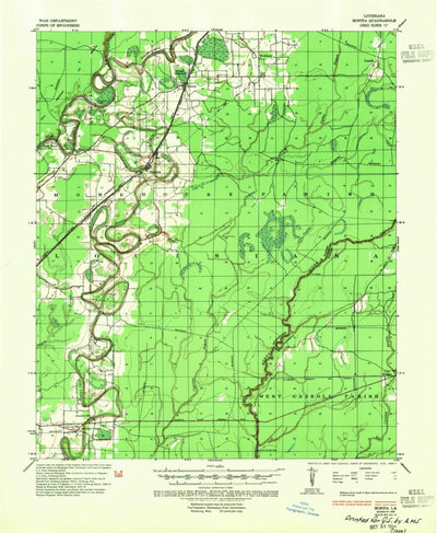 United States Geological Survey Bonita, LA (1935, 62500-Scale) digital map